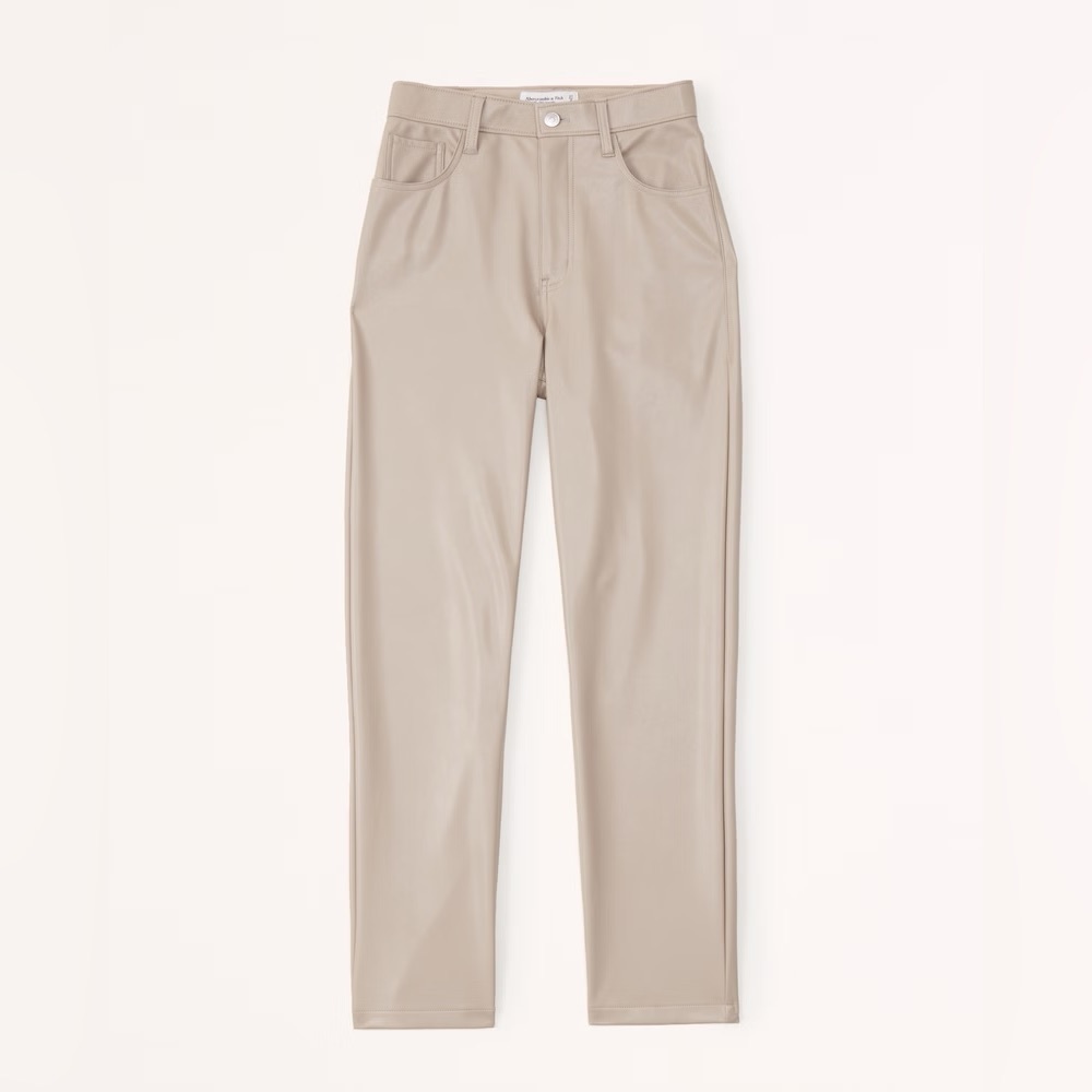 Abercrombie  and Fitch 90’s Ultra High Rise Faux Leather Pants